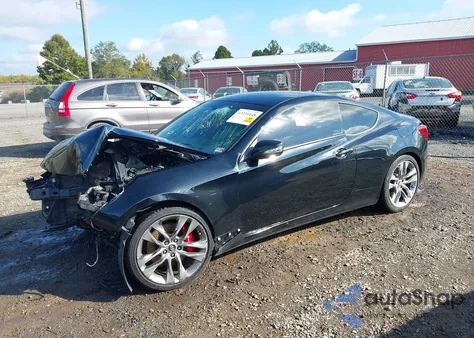 2014 Hyundai Genesis Coupe 3.8L из США, поврежденный, VIN KMHHU6KJXEU119489